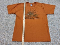 The Clarks Shirt Mens Large Orange Halloween Pittsburgh Rock Band Tour Music