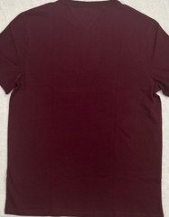 Tommy Hilfiger Men Short Sleeve T-Shirt Wine Color Size M $28.50