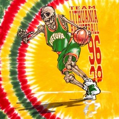 Lithuania Drivin’ Tie-Dye T-Shirt Liquid Blue