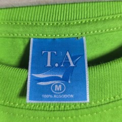 T.A Lime Green Embroidered Farmcore T-Shirt Unisex Medium Cotton Animal Lover
