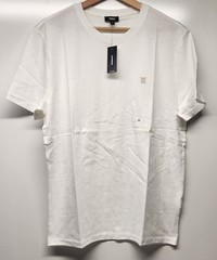 Express Pima Cotton T-Shirt Short Sleeve White Embroidered Men’s Medium
