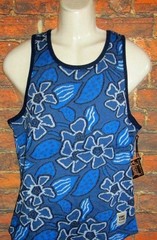 MENS BEAUTIFUL GIANT TROPICAL FLORAL TANK TOP T-SHIRT SIZE M