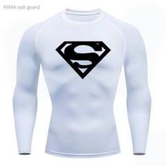 Superman T-shirts Superhero Gym Short Compression Sleeve Tee Tops Shirt Men TOP