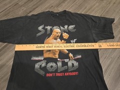 Vintage WWF Stone Cold Steve Austin Shirt WWE Don’t Trust Anybody Attitude Large