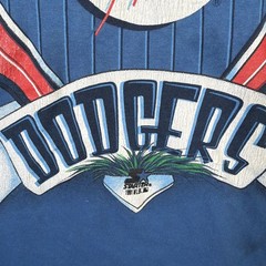 Vintage Los Angeles Dodgers Shirt Mens XL Blue Spellout 90s MLB Baseball Starter