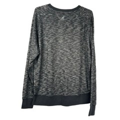 Kangol Men’s Sweater Knit with injet Effect Burnout Material Black Large