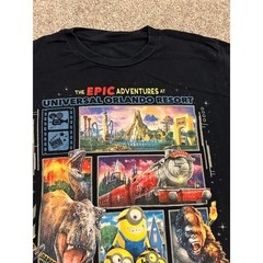 Universal Studios Orlando Resort T Shirt Small Black Excellent Epic Adventures