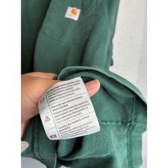 Carhartt Mens K87 Hunter Green Short Sleeve Pocket T-Shirt Original Fit Size M