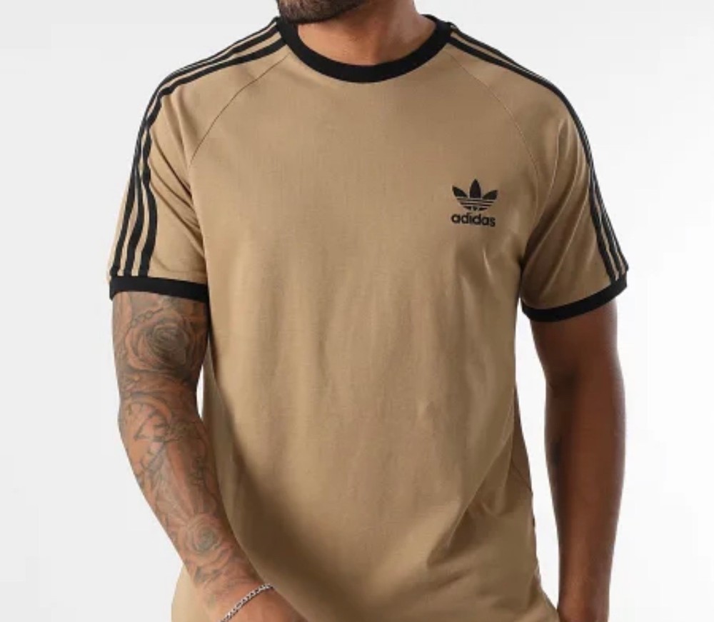 NEW MENS ADIDAS ORIGINALS CALIFORNIA Tee T SHIRT Medium JY1370 Cardboard brown