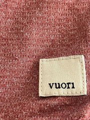 Men’s Large Vuori Tradewind Performance Pocket T-Shirt V109 Stretch Rust Salmon