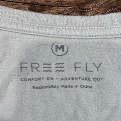Free Fly Heritage Henley Shirt Men’s Medium Light Blue Bamboo Soft Summer Tee