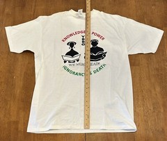 Vintage 90s Knowledge Is Power Ignorance Is Death T Shirt Fits Size Large YBBG