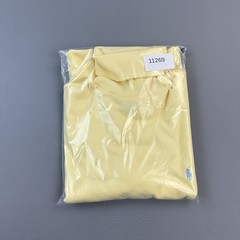 Vintage Ralph Lauren Shirt Mens Small Yellow Long Sleeve Tutrtleneck Preppy 90s