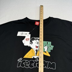 Icecream Shirt Mens 2XL Black Wide Eyed Money Graphic Cartoon Tee Streetwear