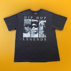 Hip Hop Legends 2Pac Tupac, Biggie, EazyE Tee Shirt Black 2XL Original Flavor