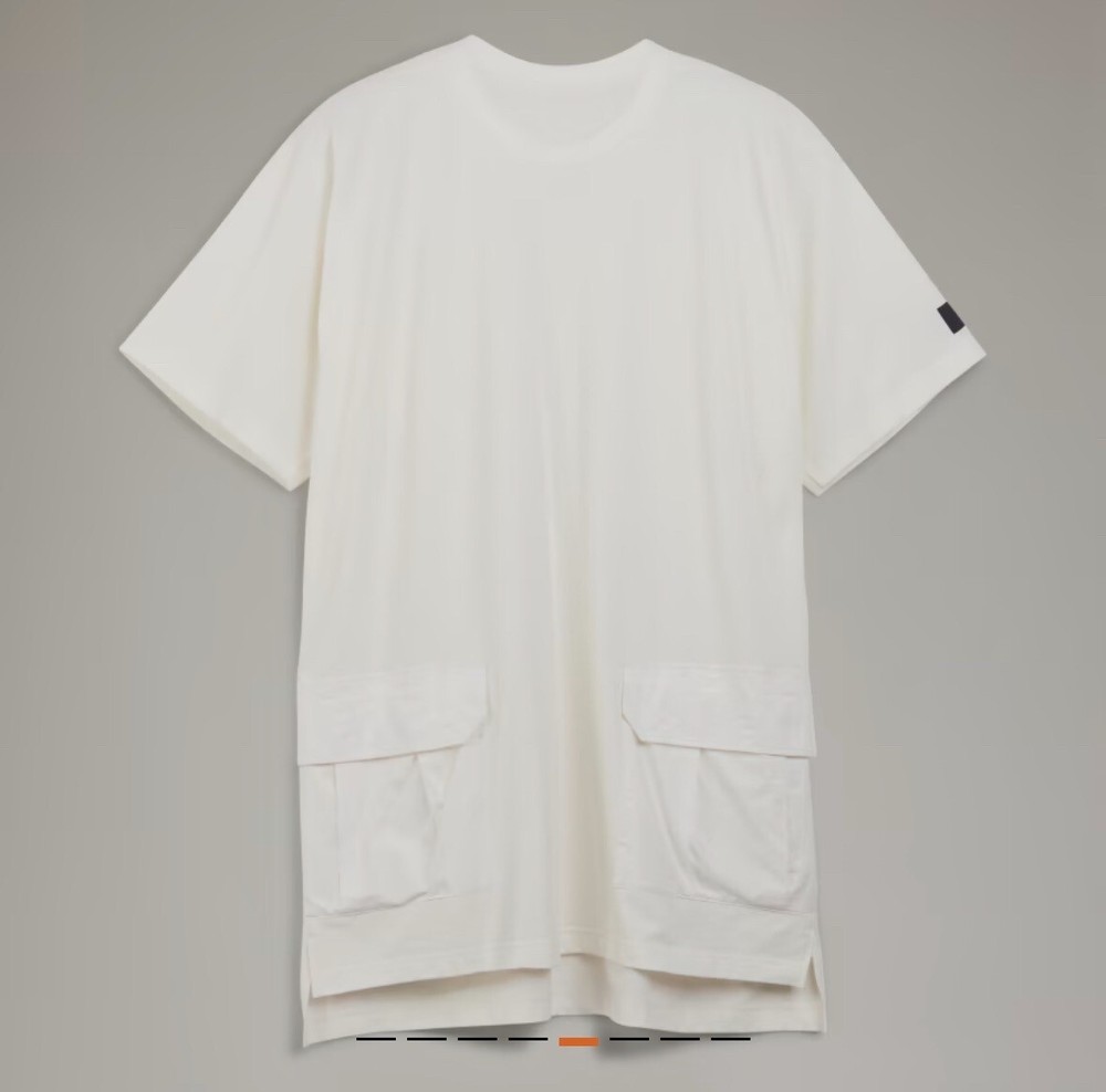 Adidas Y-3 Crepe Jersey Short Sleeve Pocket T-Shirt Tee Unisex Size S New HZ8863