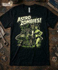 Astro Zombies! T-Shirt – Retro Sci-Fi Horror Punk Tee for Misfits & Aliens XS-5X