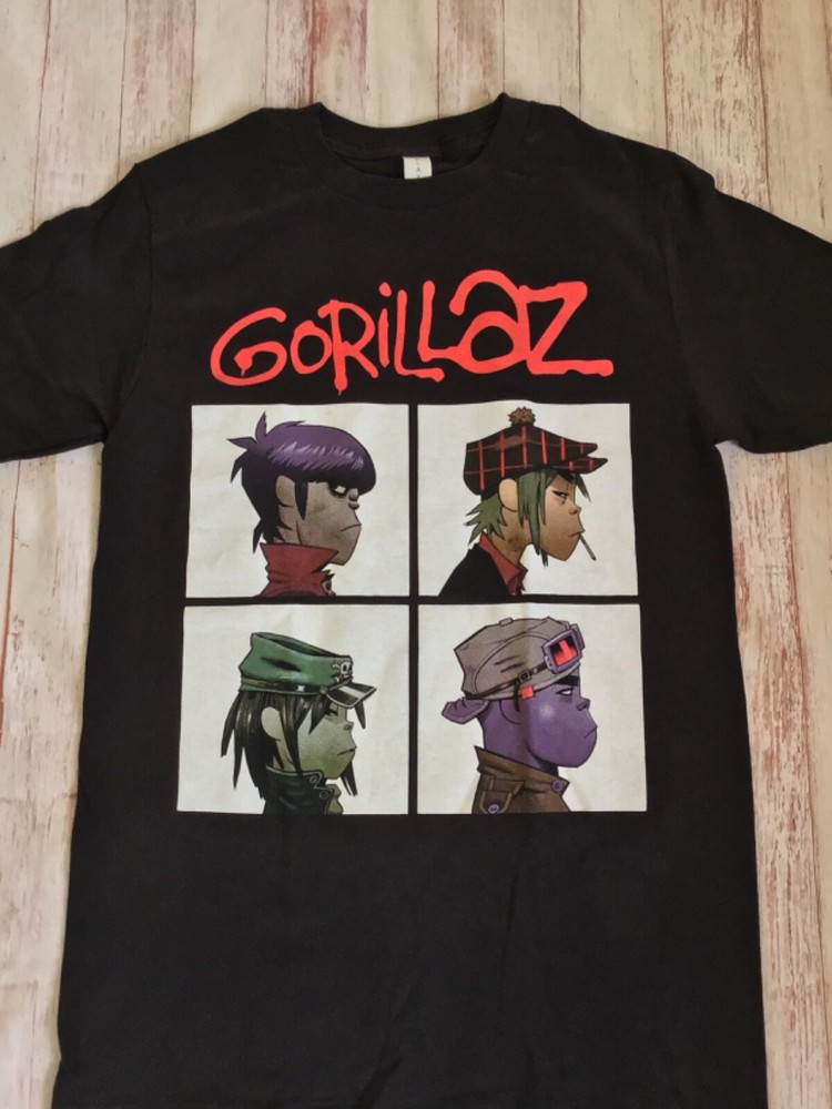 NEW- GORILLAZ – COLLAGE LOGO -T-SHIRT