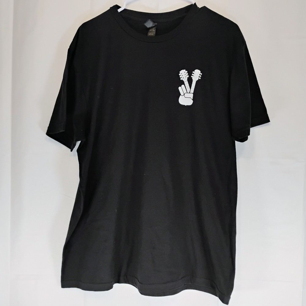 Gildan Legends of Rock Music Shirt Men L Guitar Peace 60s 70s 80s 90s