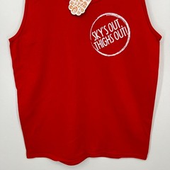 Chubbies Ambassador Tank Top Men’s M Red Sky’s Out Thighs Out New NWT