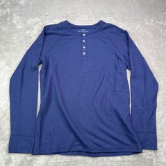 Mack Weldon Waffle Knit Henley Mens Medium Wool Blend Long Sleeve Thermal 2 Pack
