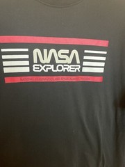 NASA Explorer T-Shirt Adult Large Black