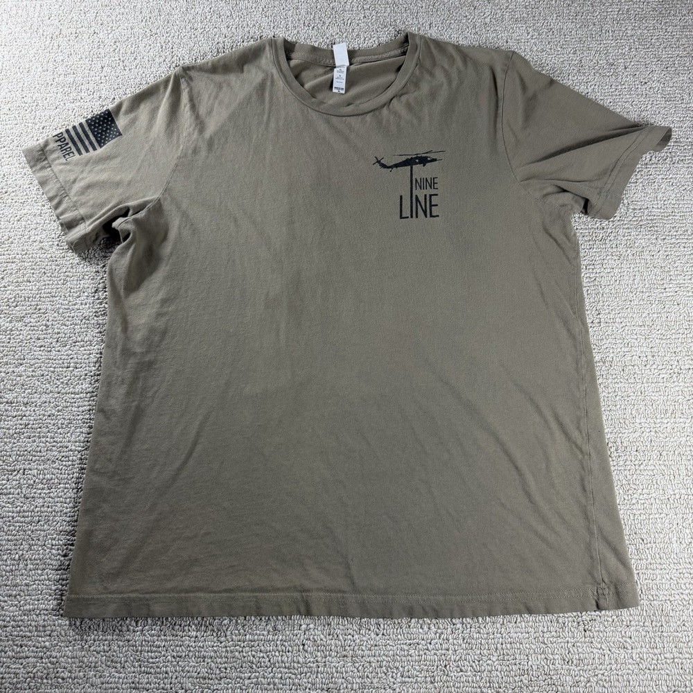 Nine Line Land of the Free T-shirt Patriotic Graphic Beige USA Men’s Size XL