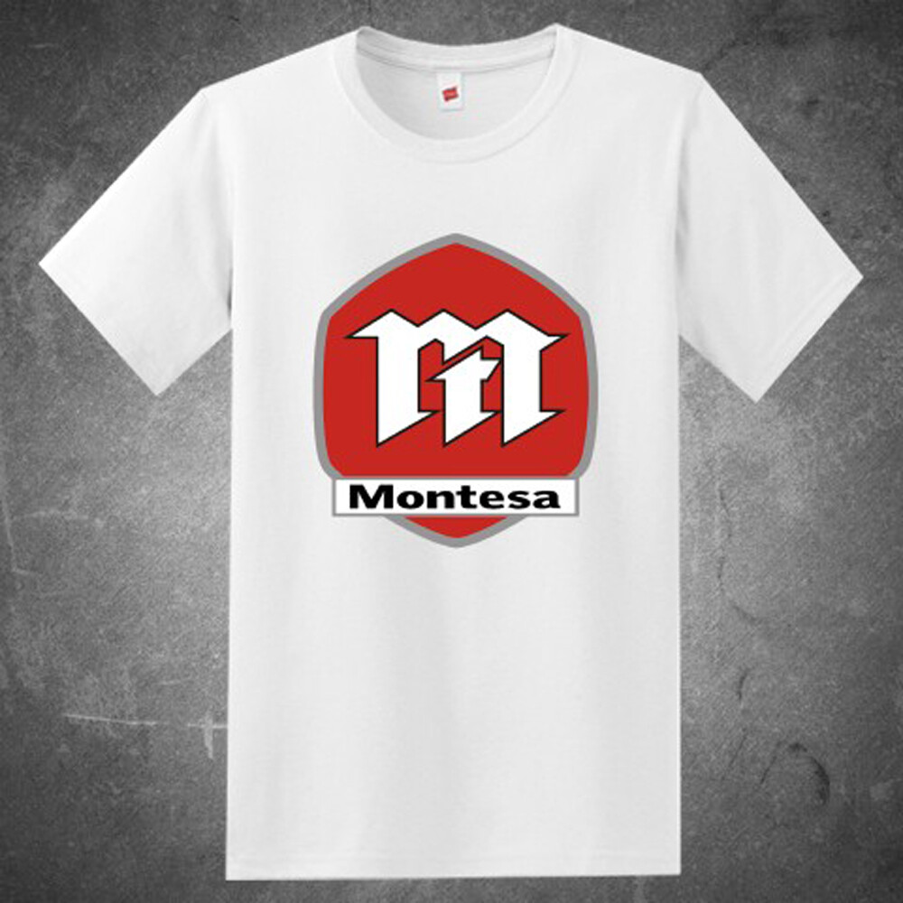 Montesa Motorcycle Classic Retro Men’s White T-Shirt Size S to 5XL