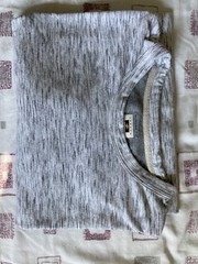 JOSEPH ABBOUD MODERN FIT TEE SHIRT, SIZE: XL, GRAY SPECS, PRE-OWNED FREE SHIP!