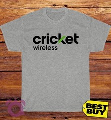 New Cricket Wireless Logo Men’s Funny T-Shirt Made In USA Size S to 5XL