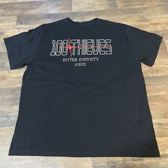 100 Thieves T Shirt Mens 2XL XXL 2021 Enter Infinity White 100T Video Games Tech