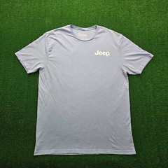 Jeep Tshirt Mens XL Blue Short Sleeve Gladiator Labrador Dog Graphic Outdoor