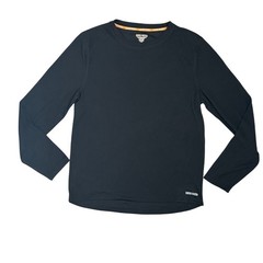 Omni-Wool Mens XXL Black Merino Wool Blend Long Sleeve Base Layer Thermal Shirt