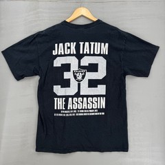 Vintage Oakland Raiders T-Shirt Black Jack Tatum The Assassin 32 Large