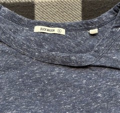 Buck Mason Shirt Mens XL Signature Slub Classic Tee Crewneck Straight Hem