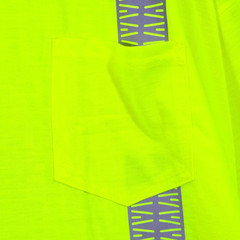 TSA Hi Viz Shirt Mens 6XL Yellow Long Sleeve Pocket Tee Casual Class 1 2 NWT