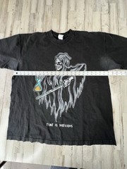Warren Lotas Time is Precious Grim Reaper Black T Shirt XL