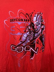 2024 Defcon 32 “Goon” Staff T-Shirt Graphic Red/Purple/Black Size XL RARE HTF