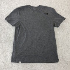 The North Face T Shirt Mens M Medium Grey Spellout Logo Walking Hiking Outdoors