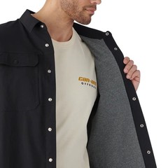 Can-Am Mens Utility Overshirt DWR Durable Water Repellent Heavyweight Black