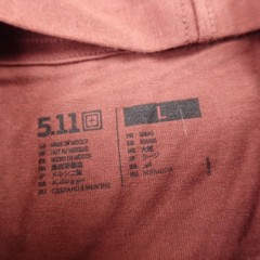 NEW 5.11 Tactical Shirt Mens L Red Hooded Long Sleeve Hoodie Graphic Tee T-Shirt