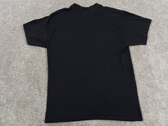 VINTAGE Soffe Shirt Mens Medium Black Blank 100% Cotton Basic Tee 90s