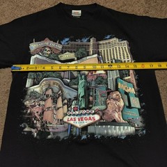 Vtg 90s The Mirage Las Vegas Black T-Shirt City Size Adult Small Rare USA Made