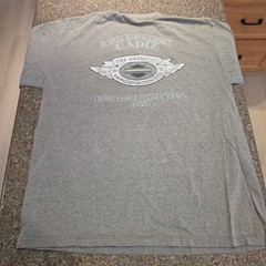 Vtg Harley Davidson T-Shirt Sz XL Gray CADIZ SPAIN HD 2-sided SS 2001 Holoubek
