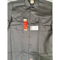 Men’s Dickies L Black Short Sleeve Work Shirt NWT New With Tags