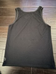 Xuba Black Fishnet Mesh Tank Top Mens XL Beach Sports Athletic