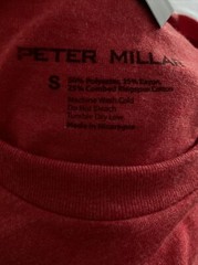 PETER MILLAR NEW MEN’S RED T-SHIRT SIZE S