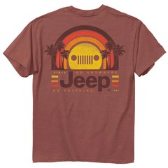 Jeep Sunset Palms T-Shirt Size 2XL Comfort Colors Jedco Licensed