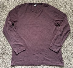 G-Star Raw Long Sleeve Shirt Mens XL Burgandy