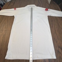 Vintage ASICS Shirt Mens L 90s V Neck Volleyball Tennis Net Long Sleeve Collar